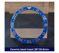 ZHGUIMING 38mm * 30.6mm Lunetta in ceramica GMT e inserto for orologio subacqueo for orologio da uomo da 40 mm Sostituisci gli inserti della lunetta dell'orologio del quadrante dell'orologio(44ceramic