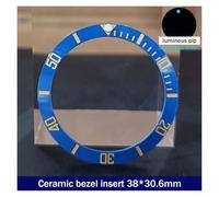 ZHGUIMING 38mm * 30.6mm Lunetta in ceramica GMT e inserto for orologio subacqueo for orologio da uomo da 40 mm Sostituisci gli inserti della lunetta dell'orologio del quadrante dell'orologio(6ceramics