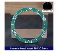 ZHGUIMING 38mm * 30.6mm Lunetta in ceramica GMT e inserto for orologio subacqueo for orologio da uomo da 40 mm Sostituisci gli inserti della lunetta dell'orologio del quadrante dell'orologio(70ceramic