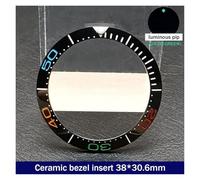 ZHGUIMING 38mm * 30.6mm Lunetta in ceramica GMT e inserto for orologio subacqueo for orologio da uomo da 40 mm Sostituisci gli inserti della lunetta dell'orologio del quadrante dell'orologio(212cerami