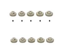 ZHGUIMING 5 pezzi 3.175mm albero motore pignone in metallo ingranaggio 32DP 48DP 64DP M0.6 M0.8 for 1/10 1/8 RC auto 3650 3660(48DP 29T-33T)