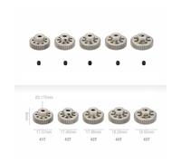 ZHGUIMING 5 pezzi 3.175mm albero motore pignone in metallo ingranaggio 32DP 48DP 64DP M0.6 M0.8 for 1/10 1/8 RC auto 3650 3660(64DP 41T-45T)