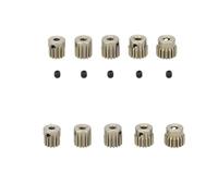 ZHGUIMING 5 pezzi 3.175mm albero motore pignone in metallo ingranaggio 32DP 48DP 64DP M0.6 M0.8 for 1/10 1/8 RC auto 3650 3660(48DP 13T-17T)