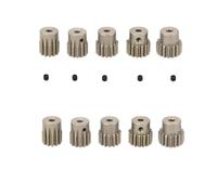 ZHGUIMING 5 pezzi 3.175mm albero motore pignone in metallo ingranaggio 32DP 48DP 64DP M0.6 M0.8 for 1/10 1/8 RC auto 3650 3660(32DP 12T-16T)