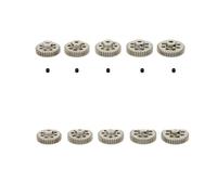 ZHGUIMING 5 pezzi 3.175mm albero motore pignone in metallo ingranaggio 32DP 48DP 64DP M0.6 M0.8 for 1/10 1/8 RC auto 3650 3660(48DP 37T-41T)