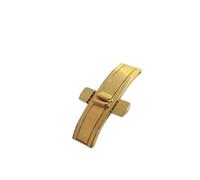 ZHGUIMING Accessori for orologi tutta fibbia in acciaio fibbia a doppia pressione fibbia a farfalla T41T91T97T035 cinturino in acciaio fibbia connessione fibbia catena dell'orologio(1pcs gold,4mmx14mm