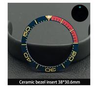 ZHGUIMING Lunetta in ceramica da 38 mm * 30,6 mm e inserto for orologio subacqueo for orologio da uomo da 40 mm Sostituisci gli inserti della lunetta dell'orologio del quadrante(NO.61 Ceramic)