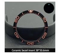 ZHGUIMING Lunetta in ceramica da 38 mm * 30,6 mm e inserto for orologio subacqueo for orologio da uomo da 40 mm Sostituisci gli inserti della lunetta dell'orologio del quadrante(NO.68 Ceramic)