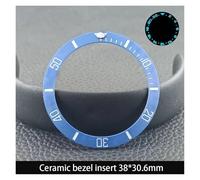 ZHGUIMING Lunetta in ceramica da 38 mm * 30,6 mm e inserto for orologio subacqueo for orologio da uomo da 40 mm Sostituisci gli inserti della lunetta dell'orologio del quadrante(NO.88 Ceramic)