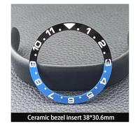 ZHGUIMING Lunetta in ceramica da 38 mm * 30,6 mm e inserto for orologio subacqueo for orologio da uomo da 40 mm Sostituisci gli inserti della lunetta dell'orologio del quadrante(NO.144 Ceramic)
