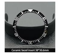 ZHGUIMING Lunetta in ceramica da 38 mm * 30,6 mm e inserto for orologio subacqueo for orologio da uomo da 40 mm Sostituisci gli inserti della lunetta dell'orologio del quadrante(NO.21 Ceramic)