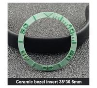 ZHGUIMING Lunetta in ceramica da 38 mm * 30,6 mm e inserto for orologio subacqueo for orologio da uomo da 40 mm Sostituisci gli inserti della lunetta dell'orologio del quadrante(NO.29 Ceramic)