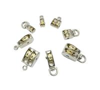ZHGUIMING Mini pulegge da 36/48/52/58/75/86 mm, puleggia metallica, puleggia in lega di zinco, rullo for fune di sollevamento, puleggia for arrampicata(Moving-Double-43mm)