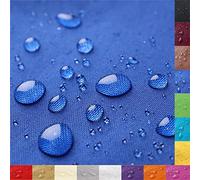 ZHhan Tessuto in poliestere impermeabile, 12.000 mm, larghezza 50 cm, quantità = metro, impermeabile, resistente agli strappi, durevole, tessuto esterno (blu reale, 0,3 m)