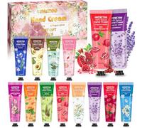 ZHHGOO 12 Pezzi Crema Mani Set, Mini Set di Crema per le Mani,Crema Idratante, Nutriente e Riparare Mani Secche, Crema Mani Regalo Natale, Set Regalo Crema Mani per Compleanno, Natale, Anniversario