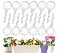 ZHHGOO 12 Pezzi Globi per Irrigazione di Piante, Set Irrigazione a Goccia per Vasi,Irrigazione Automatica Vasi,Trasparente Innaffiatura Sfera per Piante in Vaso Piante da Giardino Interni ed Esterni