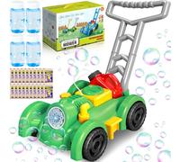 ZHHGOO Tosaerba a Bolle per Bambini, Macchina Automatica per Soffiatore di Bolle,Feste Estive All'aperto Giocattoli Regalo, Regali per Bambini di Oltre 3 4 5 Anni (Verde)