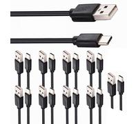 ZHHSUNY 10pcs 3.3ft USB Type C Cavo di Ricarica Rapida, USB-C Multi Pack Cavo di Ricarica Bulk Compatibile con Galaxy S10 S9 S8 S20 S21 Plus A52 A21 A32 A11, Note 10 9 8,PS-5 Controller
