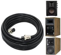 ZHHSUNY 4 fili di collegamento dell'altoparlante del nucleo, prolunga audio master slave, cavo schermato senza perdite, compatibile con klipsch Les Fives Sevens, compatibile con HIVI Swan D200 D300
