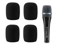 ZHHSUNY 4 pezzi E835 Microfono Foam Cover Accessori Parabrezza Compatibile per Sennheiser E965 E835S E835 E935 E945 E845-S E845 Microfono di Ricambio Mic Foam Cover (nero)