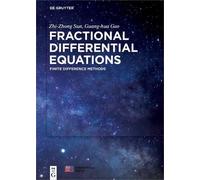 Zhi-Zhong Sun Guang-hua Gao Fractional Differential Equations (Copertina rigida)