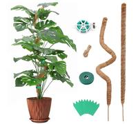 Zhiaek 2 Pezzi 70CM Bastone per Piante Rampicanti Fibra di Cocco Sostegno per Piante Rampicanti e Monstera Bastone Balcone e Giardino