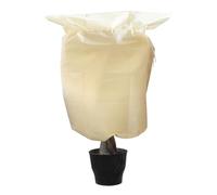 Zhiaek Telo Copri Piante Antigelo con Cerniera e Corda Telo Protezione Piante Inverno Copripiante Telo Copripiante Invernale Antigelo Beige 1.2x1.8M 2PCS