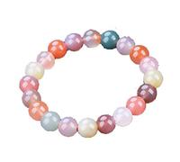 ZHIBO Braccialetto da donna con perle naturali rosse del sud, gioielli alla moda, regalo alla moda, Pietra