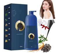 Zhihuashi Plant-Based Hair Coloring Cream,Qiweitang Bubble Plant Hair Dye Shampoo,Zhihuashi Protein Hair Dye Shampoo,Hair Color for Women Men (Coffee, B-22)