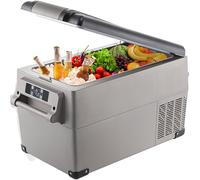 ZHIMAI 15 Litri Frigoriferi per Auto, Mini Frigo Portatile, Elettrico Auto Frigorifero Congelatore 12/24V DC per compressore per Auto Camion Picnic Campeggio da -20℃ a 20℃