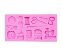 ZHINTE Stampi Silicone 1 Confezione di Forbici per Cucire Abiti firmati Stampo in Silicone Bordo Torta Nuziale Torta Fondente Che Decora stampi in Argilla Fai da Te