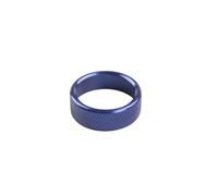 ZHINUAN 2 pezzi anello manopola copertura decorazione finitura, adatto for Hyundai, Elantra CN7 N 2021-2025 copertura del pulsante di avviamento dell'auto con pulsante(Blue)