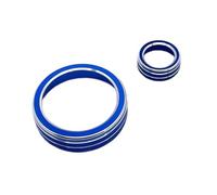 ZHINUAN Adesivo for pomello centrale interno auto, adatto for A3, V8 S3 2014-2019 Accessori copertura del pulsante di avviamento dell'auto con pulsante(Blue)