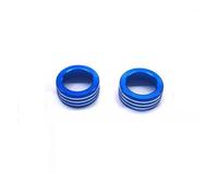 ZHINUAN Adesivo for rivestimento anello pomello aria auto, adatto for X5 X6 E70 E71 2008-2013 copertura del pulsante di avviamento dell'auto con pulsante(Blue)