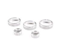 ZHINUAN Anello di copertura della manopola, adatto for Mazda, MX-5 2009-2015 copertura del pulsante di avviamento dell'auto con pulsante(Silver)