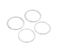 ZHINUAN Rivestimento for cornice audio interna della portiera dell'auto, adatto for Nissan, Qashqai J11 2014-2018 coperchio di copertura audio della portiera del veicolo(ABS Chrome)
