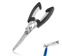 Zhioudz Pinze da Pesca Acciaio Inox Pinza da Pesca, Pinza da Pesca con Fodero, Acciaio Inossidabile Pinza da Pesca per Filo Rimozione Amo E Anello Aperto