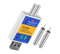 zhiqiang Batteria ricaricabile CR425 con caricatore USB per piste da pesca, galleggiante, pose da pesca a LED, tutte le porte di alimentazione USB sono adatte per questo prodotto