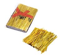 ZHIQIN Cravatte metalliche 800 Pcs Metallico Twist Ties 10 cm Cravatte Metalliche per Sacchetti di Caramelle Snack Cake Pops