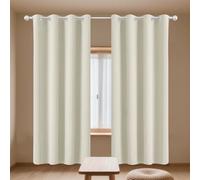 ZHIQXUE 1 Pezzi Tende Oscuranti per Interni 178 x 192 cm Termiche Isolanti Tende Soggiorno Moderne per Il Soggiorno e La Camera, Beige