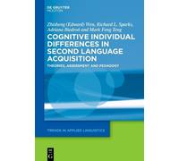 Zhisheng (Edward) Wen Richar Cognitive Individual Difference (Copertina rigida)