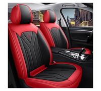 ZHISHIGUO Coprisedili Auto Pelle, per Opel Mokka 2012-2016, Set Completo Copri-Sedile Impermeabile Coprisedile Anteriori Posteriori Copri Sedili 5-Posti(E(Red-Black))
