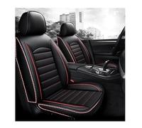 ZHISHIGUO Coprisedili Auto per SKoda Yeti(5L) 5-Door SUV SWB/2014-2019, 5 Posti Pelle Traspirante Impermeabile Coprisedile, Resistenti Facili Installare Pulire Sedili Accessori(Black+red)