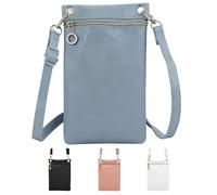 ZHITENG Borsa Porta Cellulare Tracolla, Borsa a Tracolla da Donna in Pelle PU con Cinghie Regolabili Staccabili Mini Borsetta Porta Cellulare, per Lo Shopping, Gli Appuntamenti, Le Passeggiate (Blu)