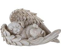 ZHITENG Lapide per Cani, Decorazioni Commemorative per Animali 11 x 4 x 7.5 CM Pietra Commemorativa per Animali Domestici Dog Angel Adatto per la Decorazione di Giardini, Cimiteri o Prati (A)