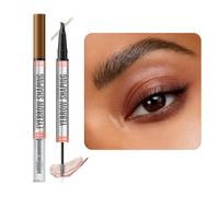 ZHITENG Matita Sopracciglia Microblading 2 in 1, Micro Eyebrow Pencil Impermeabile Penna Sopracciglia Lunga Durata Imperméable Crea Trucco Naturale di Lunga Durata Fine (Marrone Chiaro)