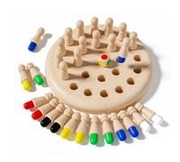 ZHITENG Scacchi di Memoria in Legno Bambino, Giochi Montessori Memory Gioco
