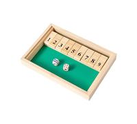 ZHITENG Shut The Box, Gioco da Tavolo in Legno con 8 Dadi Gioco di Dadi in Legno per 1 Giocatori Classico Giocatori Giochi da Tavolo Giochi di Matematica, per Classe Familiare o Bar