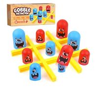 ZHITENG Tic Tac Toe Big Eat Small Game, 2 Giocatori Gioco da Tavolo Educativo Giochi da Tavolo per Famiglie Tic Tac Toe Mini Gadget Gioco Interattivo Classico Genitore Figlio, Giocattoli per Bambini