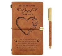 Zhitongda Regalo commemorativo per la perdita di papà, diario di viaggio ricaricabile, regalo di condoglianze, lettere a mio padre in paradiso coloro che amiamo non andare via regali per lutto per la